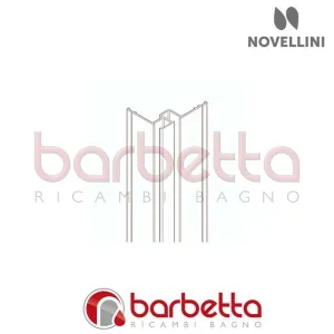PROFILO ANGOLARE PANNELLO MURO REVOLUTION NOVELLINI P05REVOBST-K