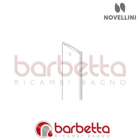 PROFILO SUPERIORE PANNELLO MURO 170 REVOLUTION NOVELLINI P11REVN170B-K
