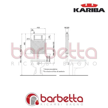 CASSETTA DA INCASSO KARIBA 6 E 375406