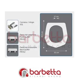 SEDILE COPRIWATER COMPATIBILE GSGI SARAH BIANCO