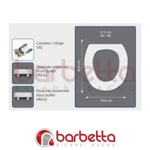 SEDILE COPRIWATER COMPATIBILE GSGI VENEZIA BIANCO