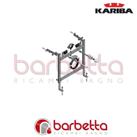 SOSTEGNO UNIVERSALE IN PROFILATO ZINCATO PER WC SOSPESO KARIBA 369052