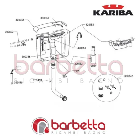 PULSANTE SUPER BIANCO KARIBA DUO 330051