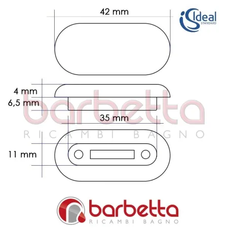 PARACOLPI GOMMINI COPRIWATER SOFRTMOOD ACTIVE IDEAL STANDARD J476800