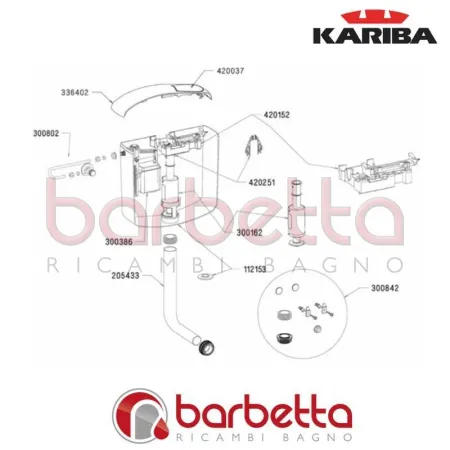 PULSANTE BIANCO BIBLO UNO KARIBA 420037