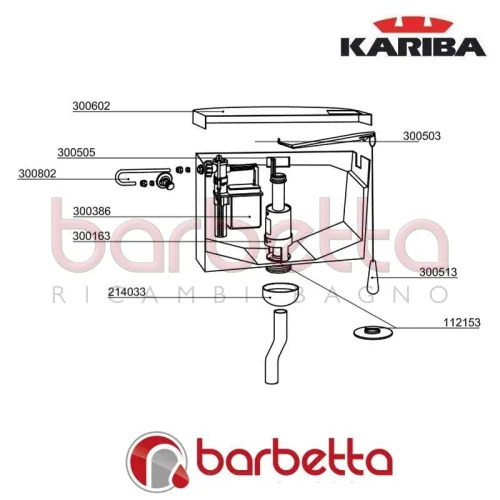 COPERCHIO BIANCO COMPLETO EURA KARIBA 300602