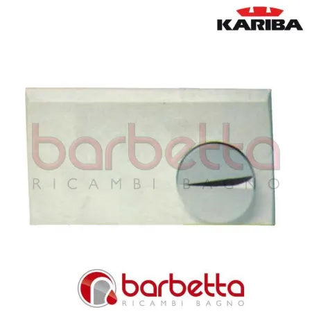 PLACCA BIANCA COMANDO CROMATO SERIE 2000 KARIBA 300002