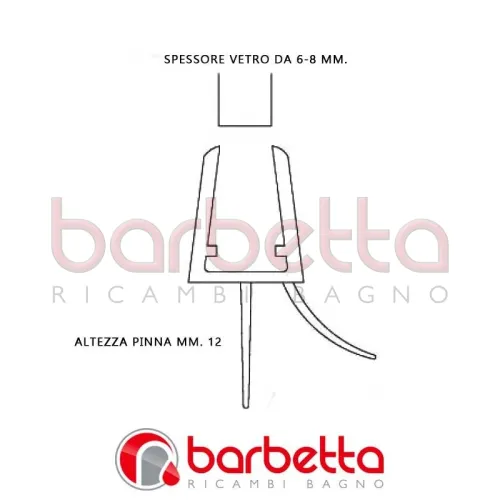 GUARNIZIONE PROFILO BOX DOCCIA ALA 12