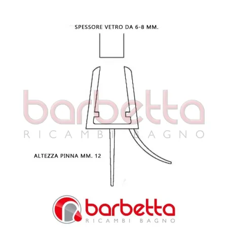 GUARNIZIONE PROFILO BOX DOCCIA ALA 12