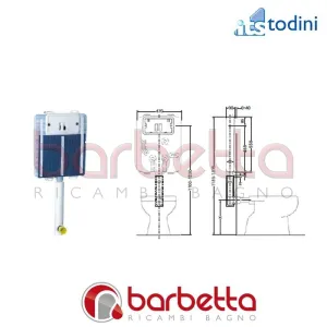 CASSETTA INCASSO HYDROBOX EVOLUTION TODINI 14.00E/DC