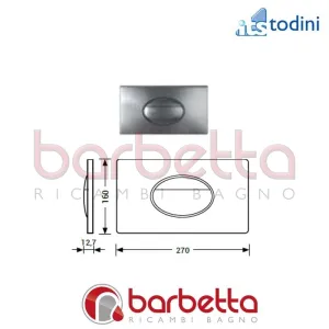 PLACCA COMANDO ELLIPSE CROMO ITS TODINI 20.15E/CR