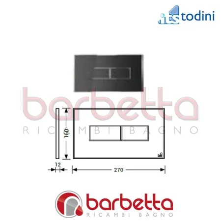 PLACCA STYLE ANTRACITE MAGNETICA ITS TODINI 20.15/S/A/M