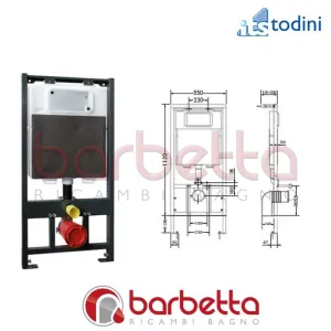 CASSETTA INCASSO IDEALITE 4.5 AIR ITS TODINI 20.25/PN/R