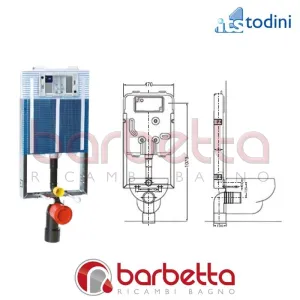 CASSETTA INCASSO IDEAFIX BLU 4.5 AIR ITS TODINI 20.18B/PN/R