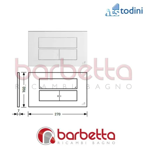 PLACCA COMANDO IDEABLU AIR ITS TODINI 20.15B/PN