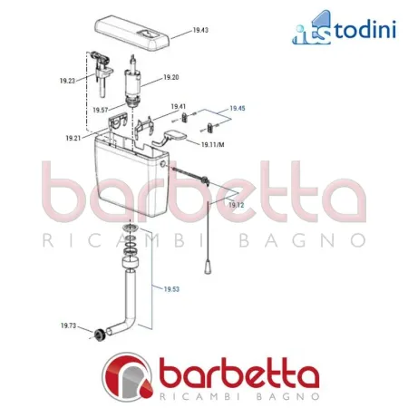 MORSETTO VASO RICAMBIO ITS TODINI 19.73