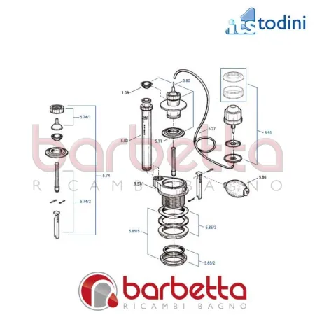 KIT CUPOLETTA UNIBOX ITS TODINI 5.74/1