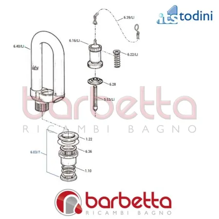 CAMPANA COMPLETA PER LIGURIA RICAMBIO ITS TODINI 6.16/LI