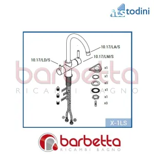 CORPO LEVA DEPURATORE SUPERIOR RICAMBIO ITS TODINI 10.17/LD/S