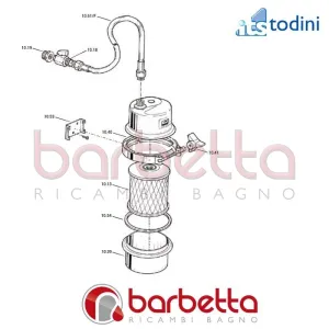 RUBINETTO A SFERA 3/8" RICAMBIO ITS TODINI 10.18