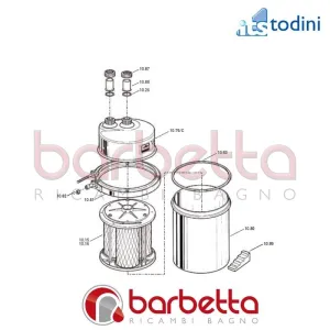 CODOLO RAME X-6/SPARKLPURE RICAMBIO ITS TODINI 10.88