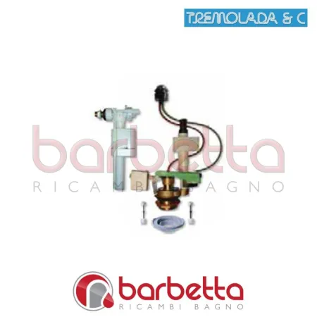 BATTERIE DI SCARICO DOPPIO FLUSSO SEDE INOX UNIDUAL TREMOLADA 1002.212.81