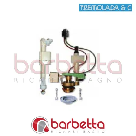 BATTERIE DI SCARICO DOPPIO FLUSSO SEDE INOX UNIDUAL TREMOLADA 1002.212.82