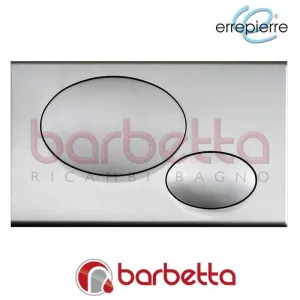 PLACCA DI COMANDO DIVA DOPPIO TASTO CROMO SATINATO ERREPIERRE DV020SS