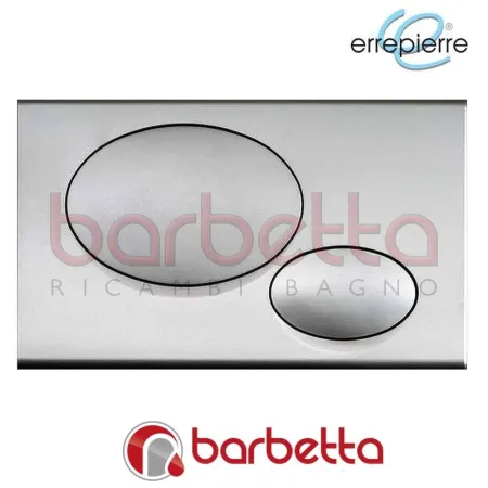 PLACCA DI COMANDO DIVA DOPPIO TASTO CROMO SATINATO ERREPIERRE DV020SS