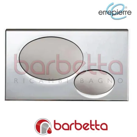 PLACCA DI COMANDO DIVA DOPPIO TASTO CROMO LUCIDO E SATINATO ERREPIERRE DV020LS
