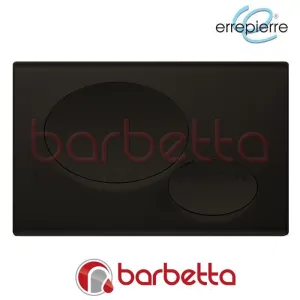 PLACCA DI COMANDO DIVA DOPPIO TASTO NERO SATINATO ERREPIERRE DV020NN