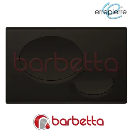 PLACCA DI COMANDO DIVA DOPPIO TASTO NERO SATINATO ERREPIERRE DV020NN