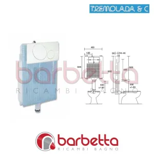 CASSETTA DI SCARICO TEMPO DUE RICAMBIO TREMOLADA 6050C