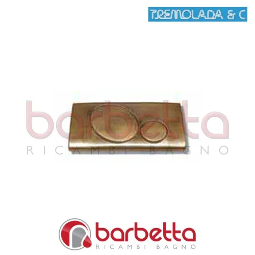 PLACCA BRONZO PER CASSETTA DI SCARICO TEMPO DUE RICAMBIO TREMOLADA 6051BR