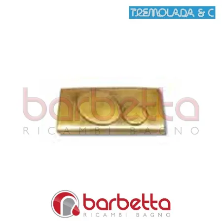 PLACCA ORO PER CASSETTA DI SCARICO TEMPO DUE RICAMBIO TREMOLADA 6051DR