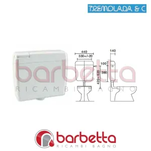 CASSETTA DI SCARICO ESTERNA ZAINO RICAMBIO TREMOLADA 5000