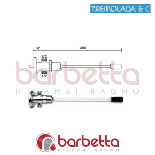 RUBINETTO TEMPORIZZATO A GINOCCHIO RICAMBIO TREMOLADA 468G