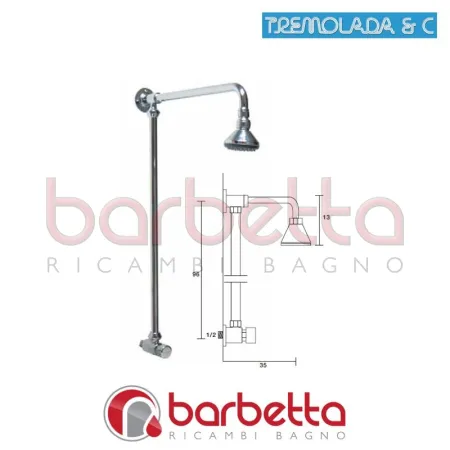RUBINETTO TEMPORIZZATO ESTERNO DOCCIA RICAMBIO TREMOLADA 468H2RG