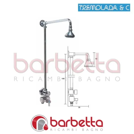 RUBINETTO TEMPORIZZATO ESTERNO DOCCIA RICAMBIO TREMOLADA 468HRGMIX