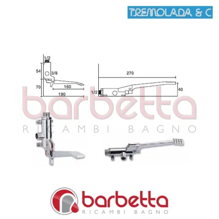 RUBINETTO MONOPEDALE RICAMBIO TREMOLADA 485