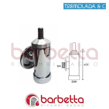 FLUSSOMETRO DA ESTERNO A LEVA CON SISTEMA IDRAULICO RICAMBIO TREMOLADA 4732L-3/4