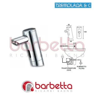 RUBINETTO A FOTOCELLULA CON MISCELATORE RICAMBIO TREMOLADA 8502
