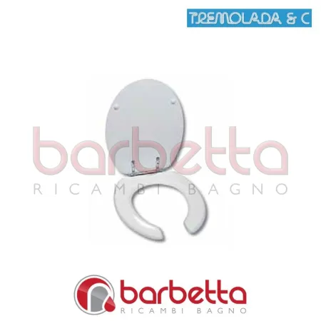SEDILE COPRIWATER PER WC IN VITREUS RICAMBIO TREMOLADA 79001SDL