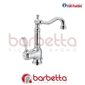 MONOCOMANDO PER LAVABO CON BOCCA ANTICA E SCARICO MORGAN PRESTIGE FRATTINI 63864
