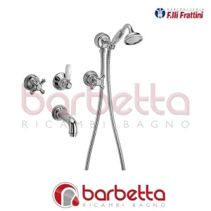 GRUPPO INCASSO VASCA, BOCCA A PARETE, DEVIATORE, DOCCIA LYBRADUE FRATTINI 34011