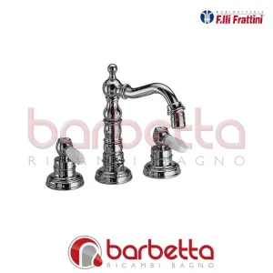 BATTERIA BIDET 3 FORI CON BOCCA ANTICA E SCARICO LYBRA FRATTINI 33105