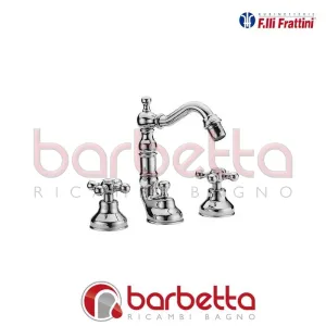 BATTERIA BIDET 3 FORI CON BOCCA ANTICA E SCARICO DEDRA FRATTINI 21105