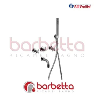 GRUPPO INCASSO VASCA, BOCCA A PARETE, DEVIATORE, DOCCIA TESIS FRATTINI 51011