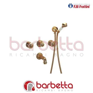 GRUPPO INCASSO VASCA, BOCCA A PARETE, DEVIATORE, DOCCIA ROYAL/PRESTIGE FRATTINI 15011