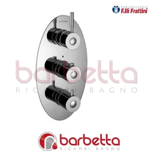 MISCELATORE INCASSO DOCCIA TERMOSTATICO 3 VIE GINGO FRATTINI 45631